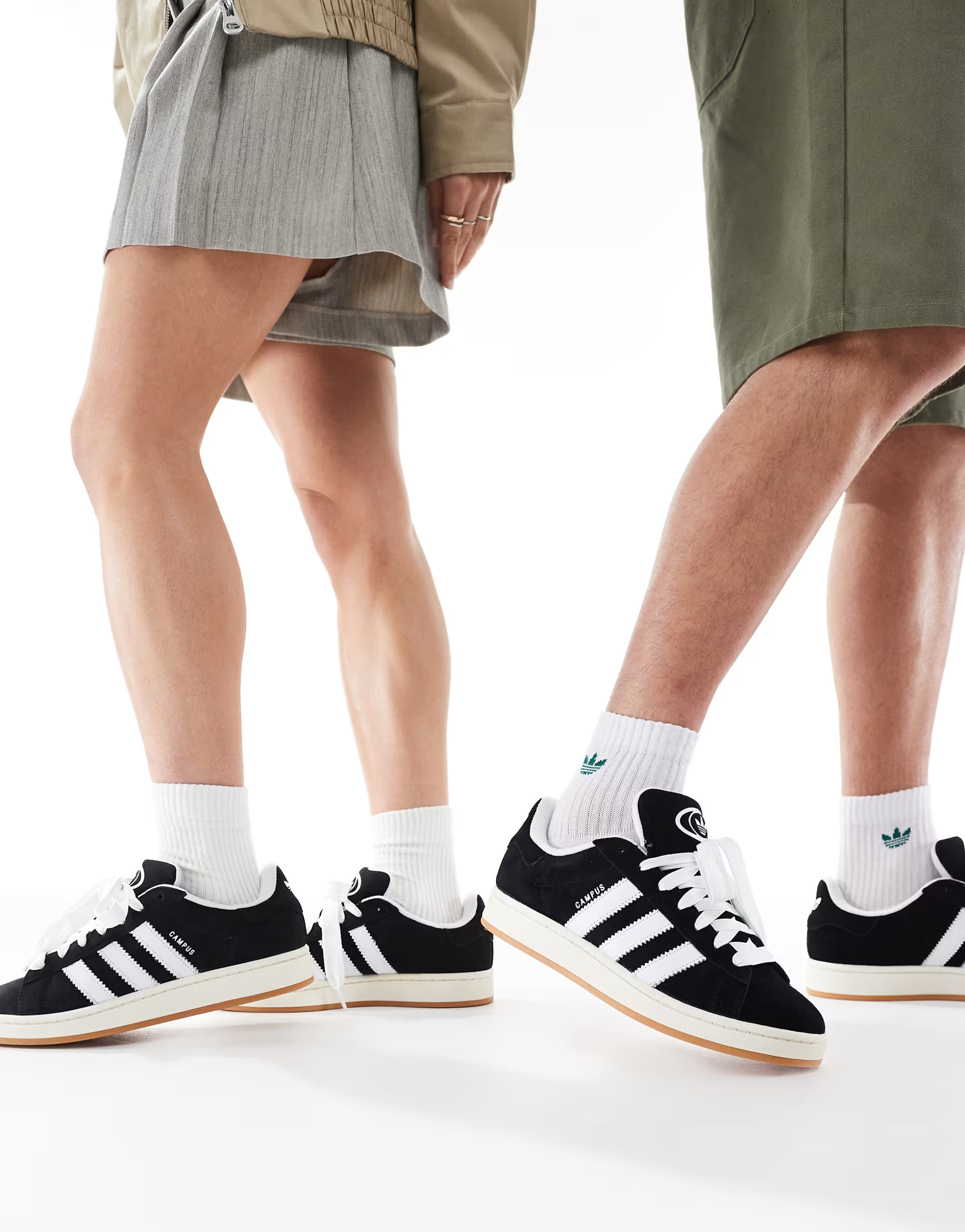 adidas Originals Campus 00's gum sole trainers in black | ASOS (Global)