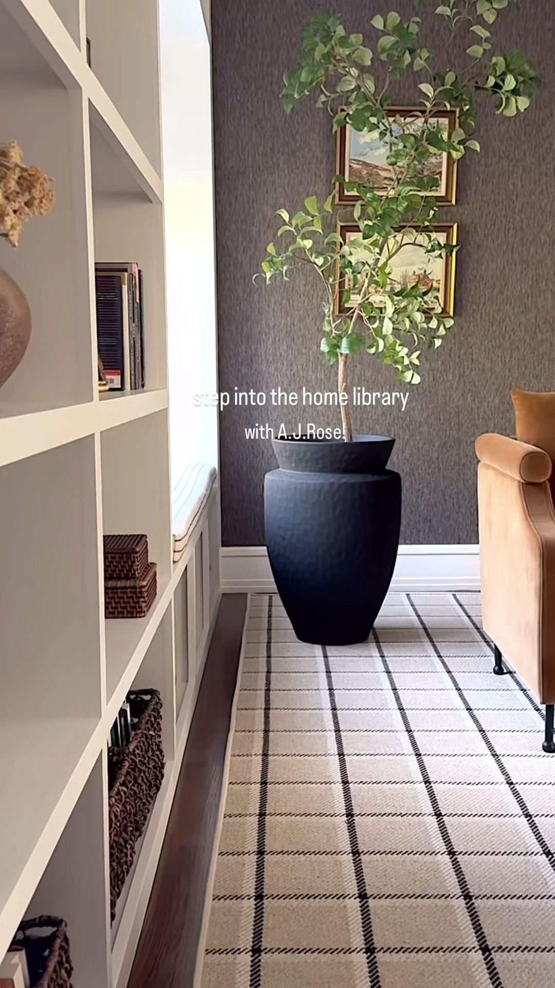 This home library design is all in the details—and this carpet from A.J. Rose Carpets & Flooring is the detail that truly finished the room. The soft plaid pattern and neutral tones layer seamlessly with the built-ins and textures, grounding the entire space. This room wouldn’t feel complete without this beautiful touch from A.J. Rose. 🤎

#LTKGiftGuide #LTKSaleAlert #LTKHome