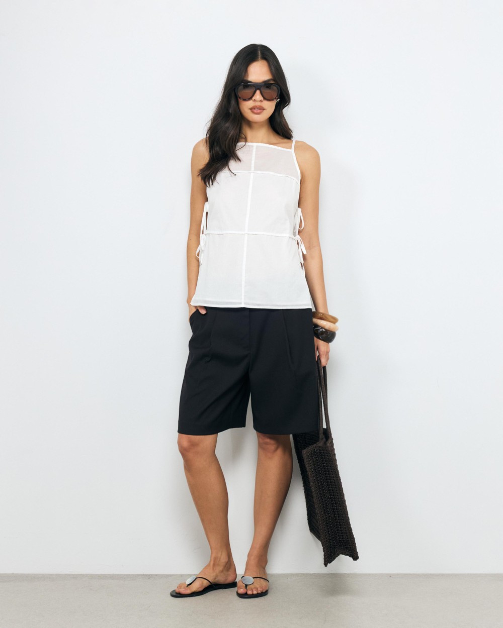 AERE - Eden Bermuda Shorts - Shorts (Black) Eden Bermuda Shorts | THE ICONIC (AU & NZ)