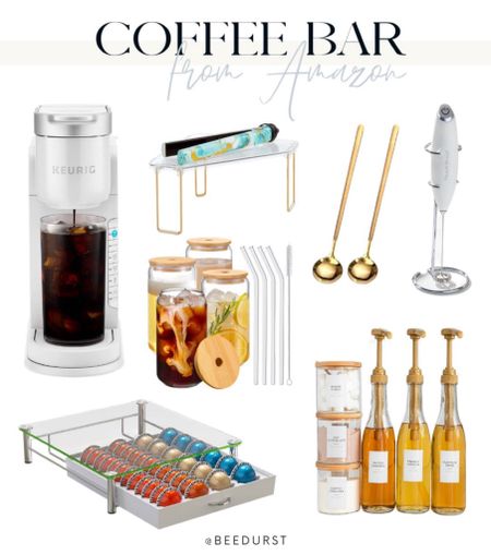 Amazon coffee bar favorites! Keurig, coffee organization, home decor, Mother’s Day gifts, coffee station, glass coffee cups, Mother’s Day gift guide for the coffee loverrs

#LTKGiftGuide #LTKhome #LTKfamily