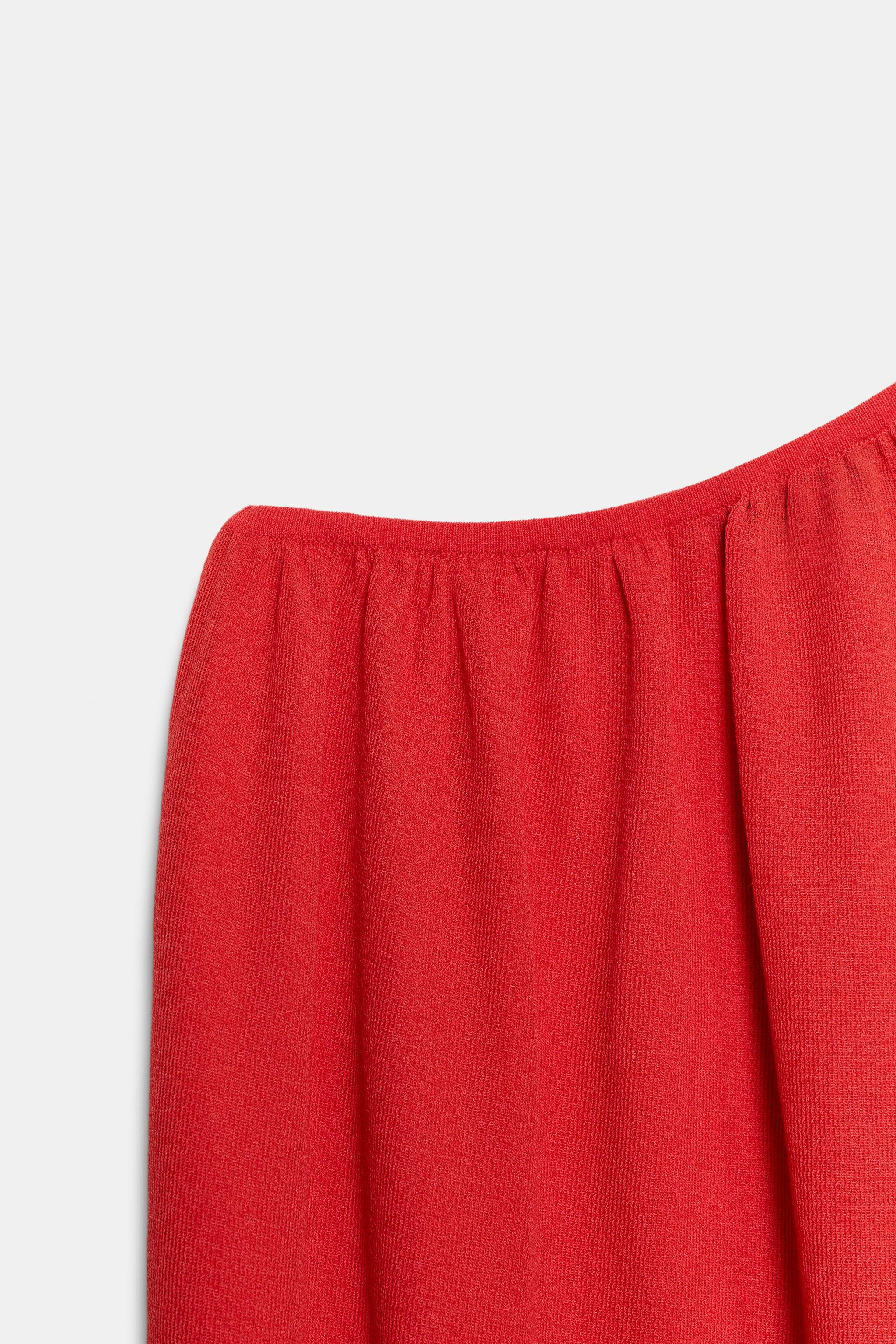 ASYMMETRIC KNIT DRESS | Zara US