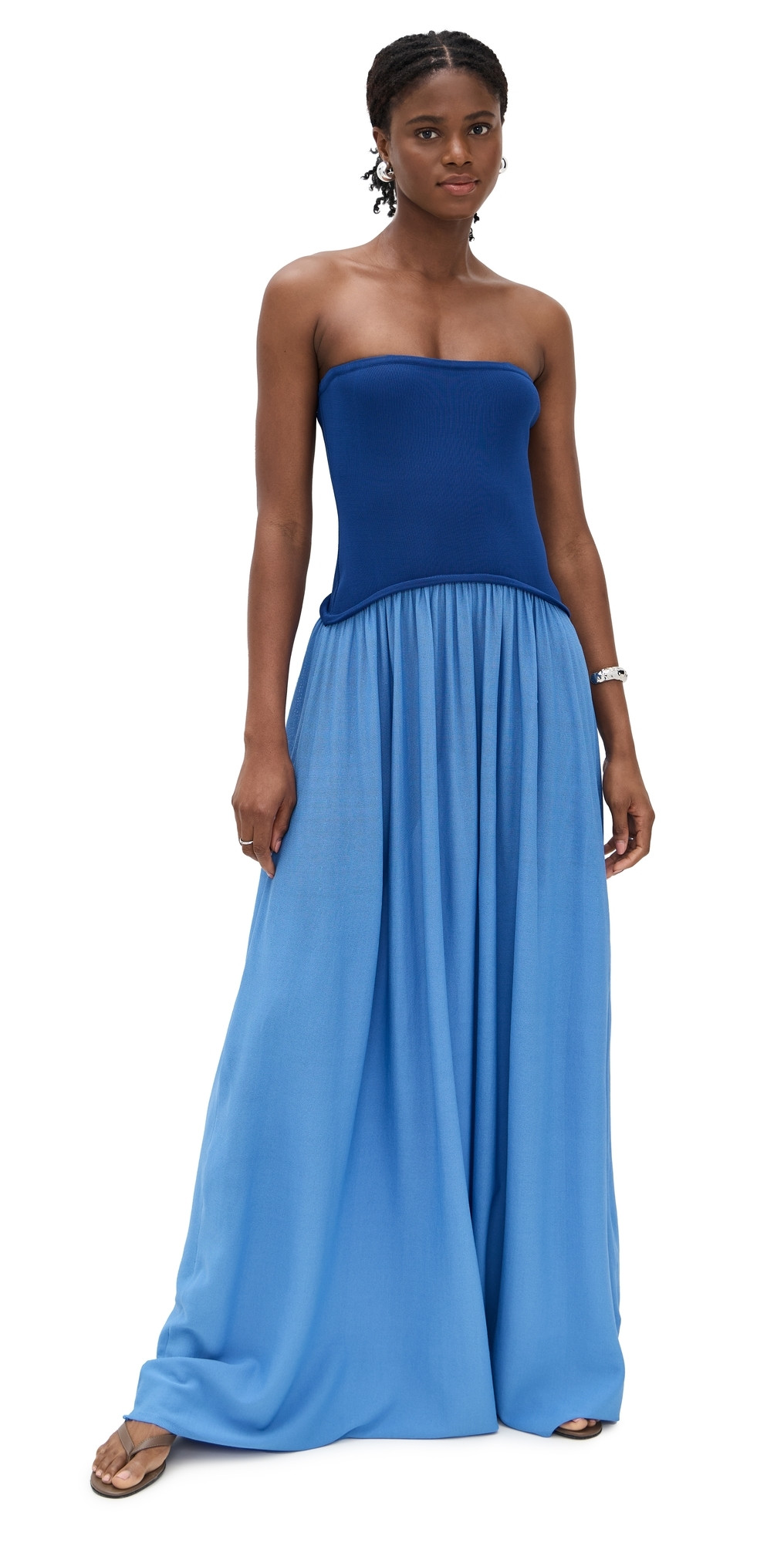 Solid & Striped Strapless Soglio Dress Maritime Navy/Marina Blue L | Shopbop