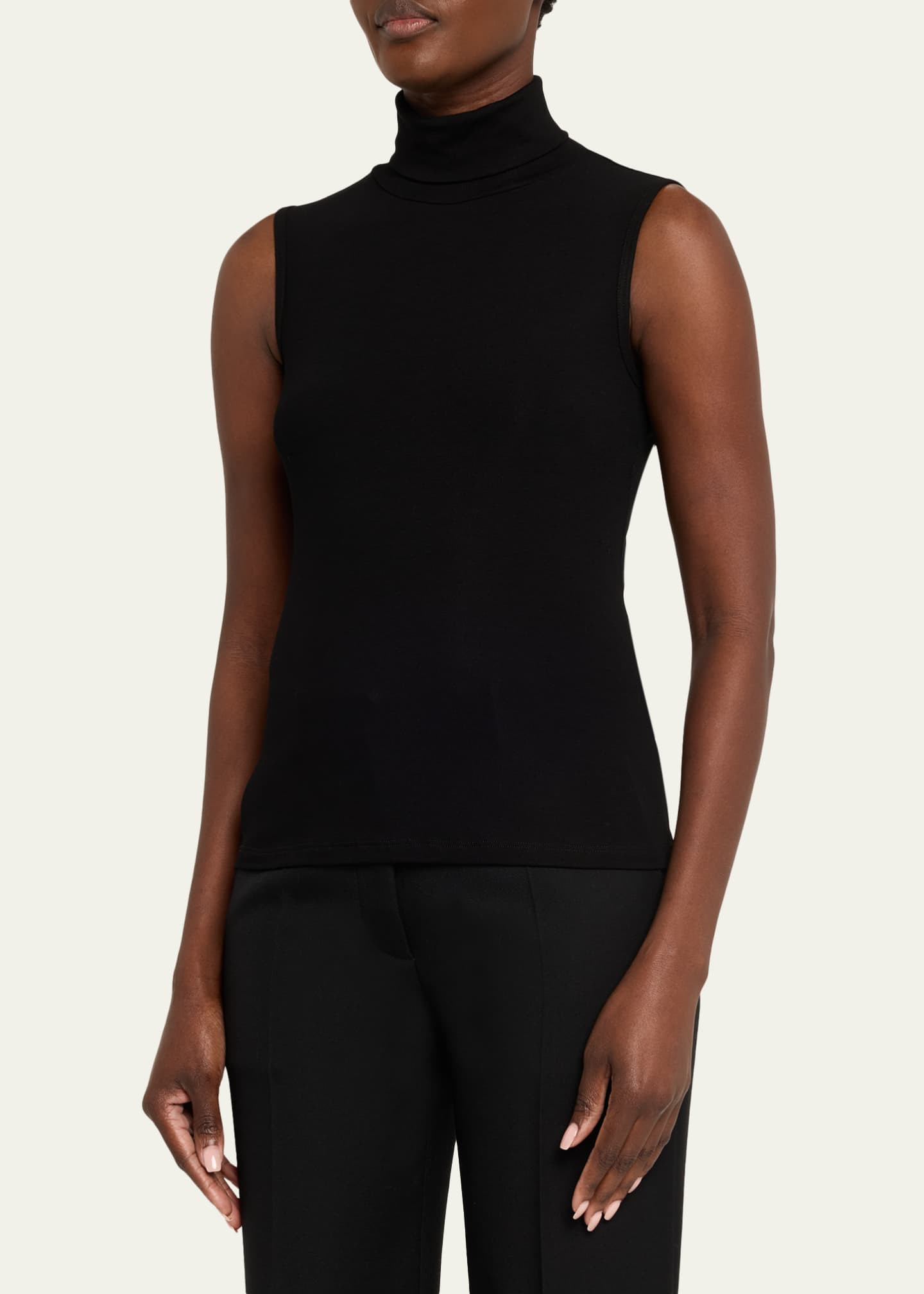 Theory Sleeveless Turtleneck Ribbed Sweater | Bergdorf Goodman