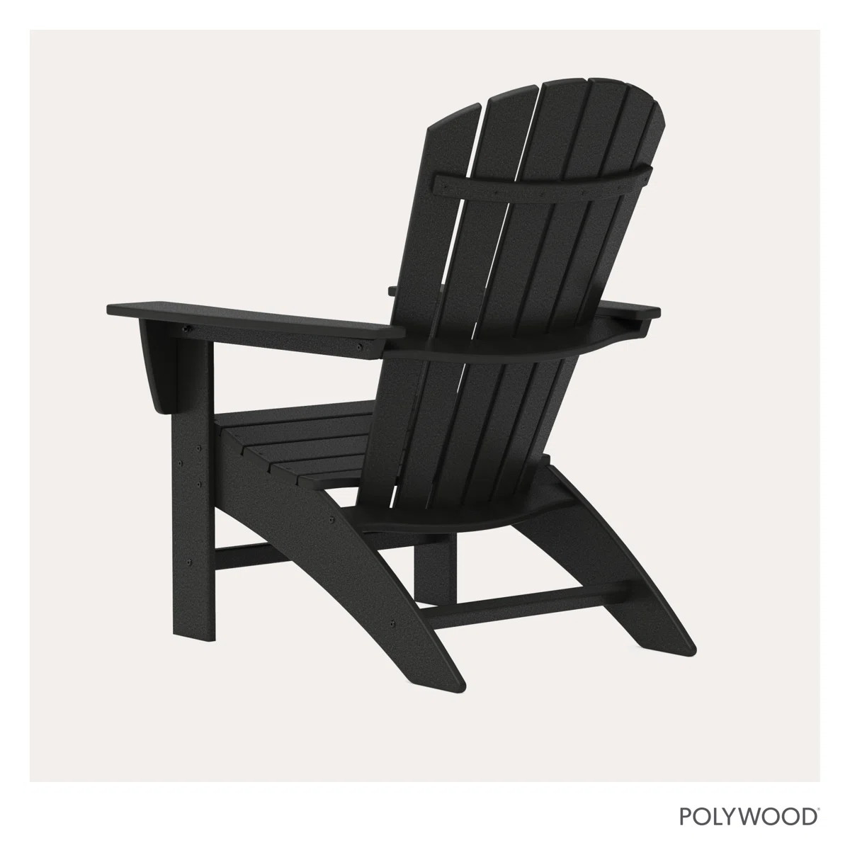 POLYWOOD Nautical Curveback Adirondack Chair | Wayfair North America