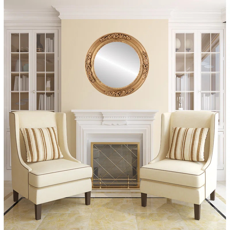 Miroir décoratif rond biseauté Vanita | Wayfair North America