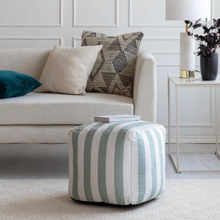 Latitude Run® Cape May Teal In/Out Door Pouf | Wayfair | Wayfair North America