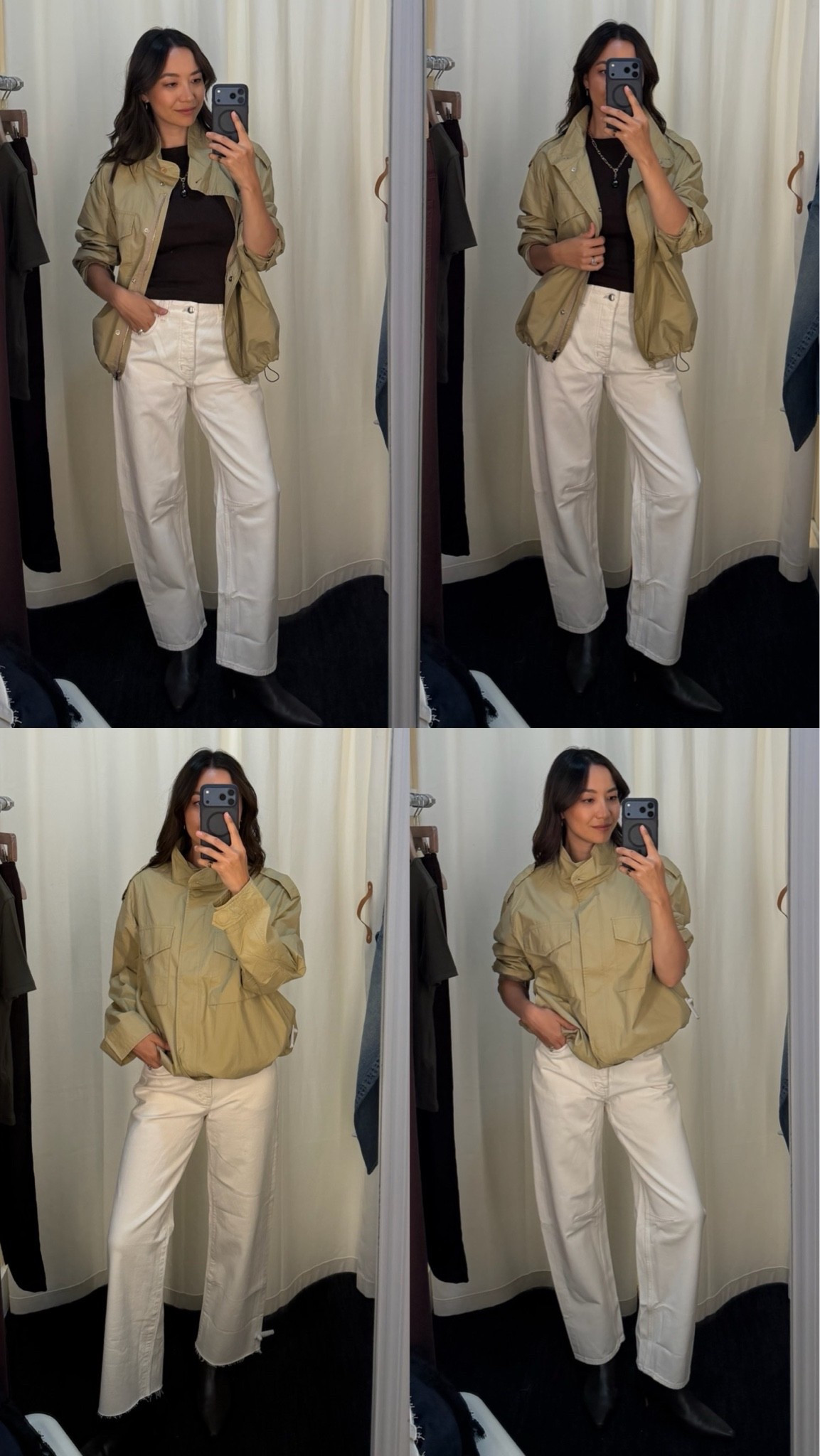 The Madewell field jacket is on sale for under $100! Use code LONGWEEKEND 

Lightweight, I’m wearing medium (could’ve sized down, but I love the oversized & relaxed look) 

Madewell tee — small 
Darted barrel jeans — 25 regular 
Jcrew booties — linked to this year’s style 

Fall style / style over 30 / elevated finds

#LTKootd #LTKSaleAlert