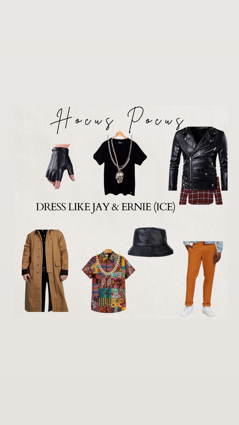 Dress like Jay and ice from Hocus Pocus.