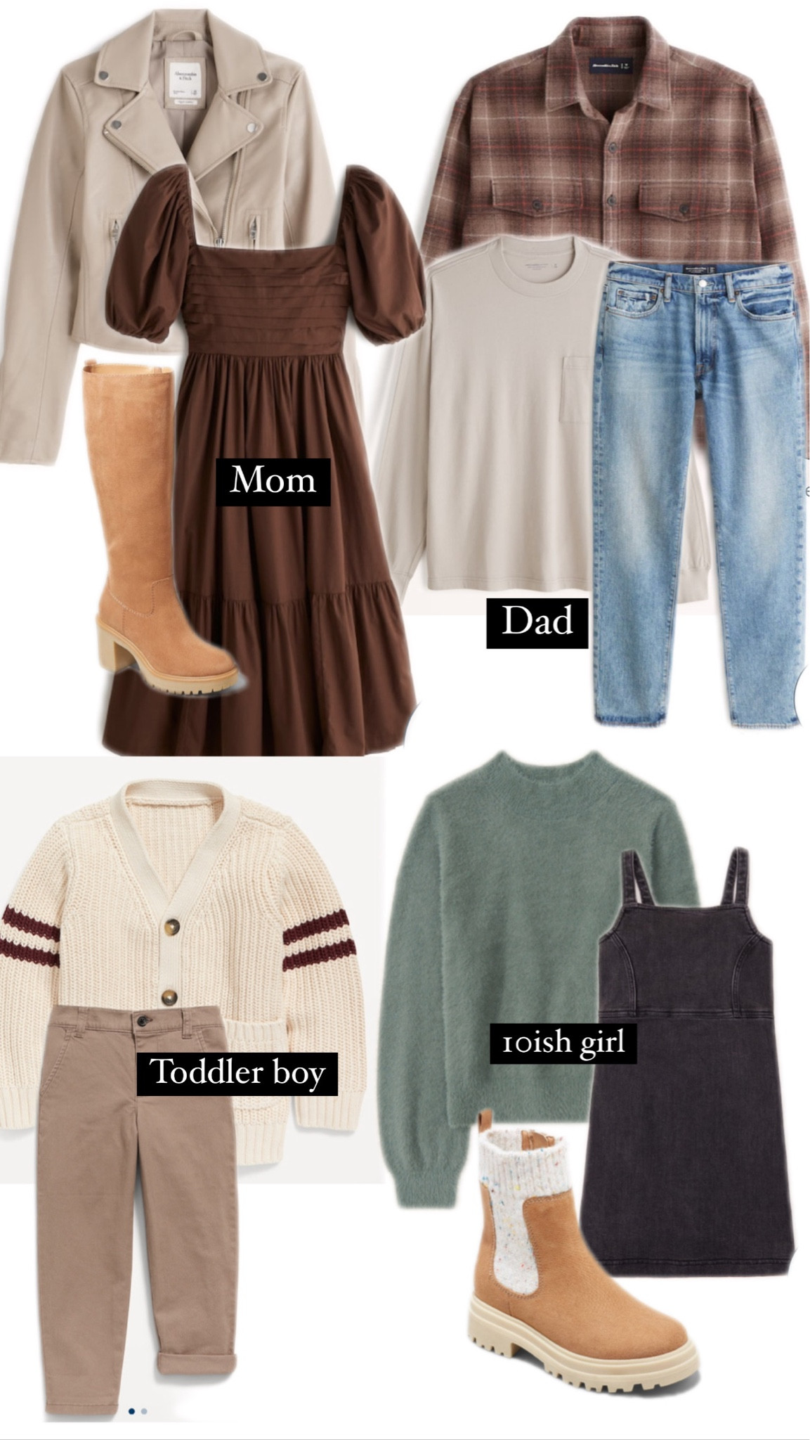 Fall photoshoot outfit ensemble! Work with a coordinating palette, texture and different fabrics add dimension, don’t forget the cute boots! 

#LTKfamily #LTKSeasonal #LTKsalealert