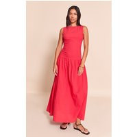 Red Drop Waist Maxi Dress | PrettyLittleThing US