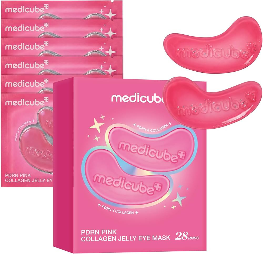 medicube PDRN Pink Collagen Jelly Eye Mask | Hydrogel Eye Patches with PDRN, Collagen, NAD | Refr... | Amazon (US)
