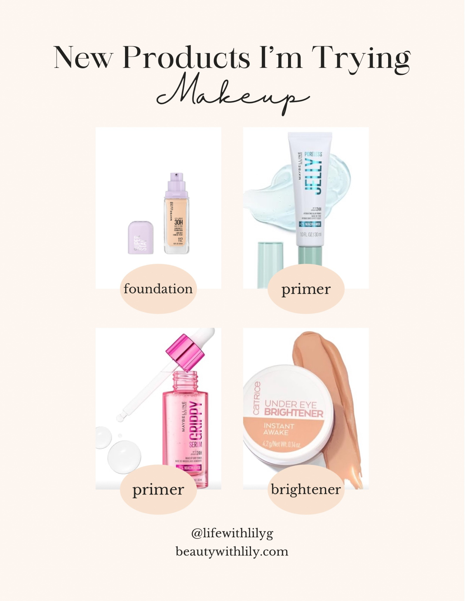 New drugstore beauty items I’m trying out! 


#LTKFindsUnder50 #LTKBeauty