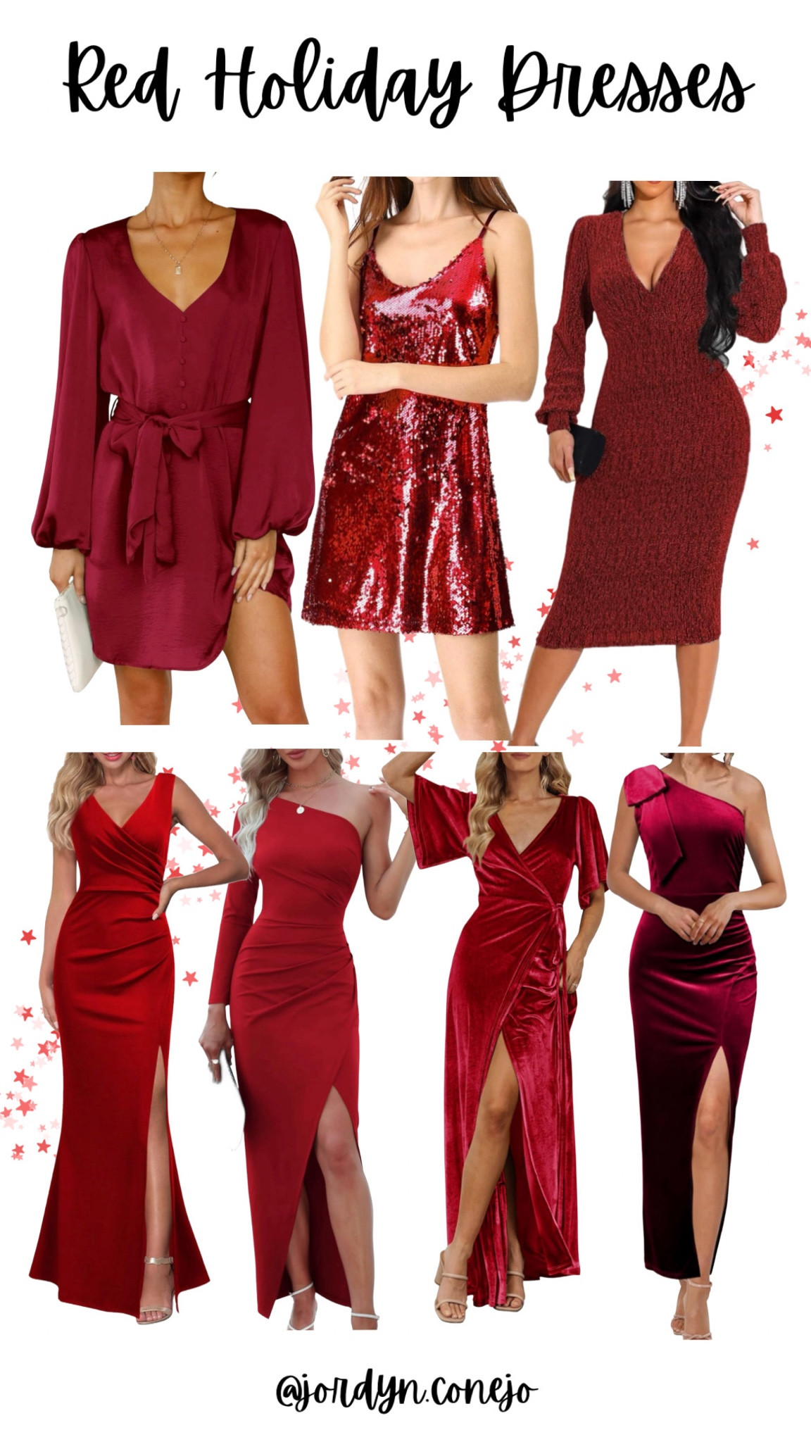 Red Holiday Dresses- Holiday Party- cocktail Dress- Evening Gown- Red Christmas Dress- Christmas Party- Sequin Dress- Long Dress- Velvet Dress- Wrap Dress- Red 

#LTKHoliday #LTKsalealert #LTKstyletip