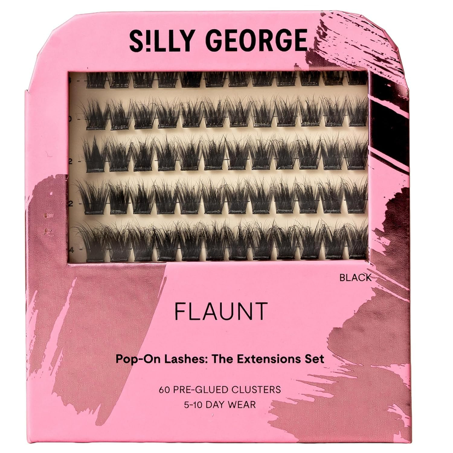 Silly George Pop-On Lashes - DIY 1-Step Pre-Glued Faux Eyelash Clusters, Natural Look Extensions,... | Amazon (US)