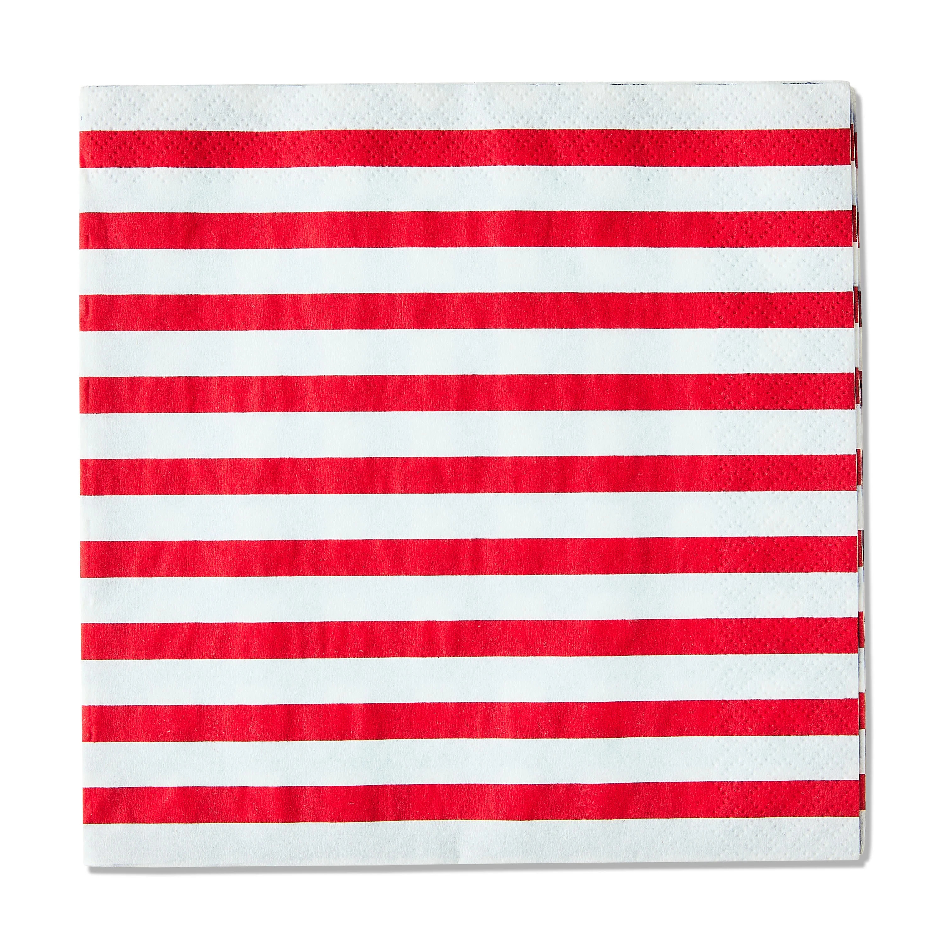 Patriotic Gingham Stripe Disposable Paper Napkins, 6.5", Red/Blue, 16 Count, by Way To Celebrate | Walmart (US)