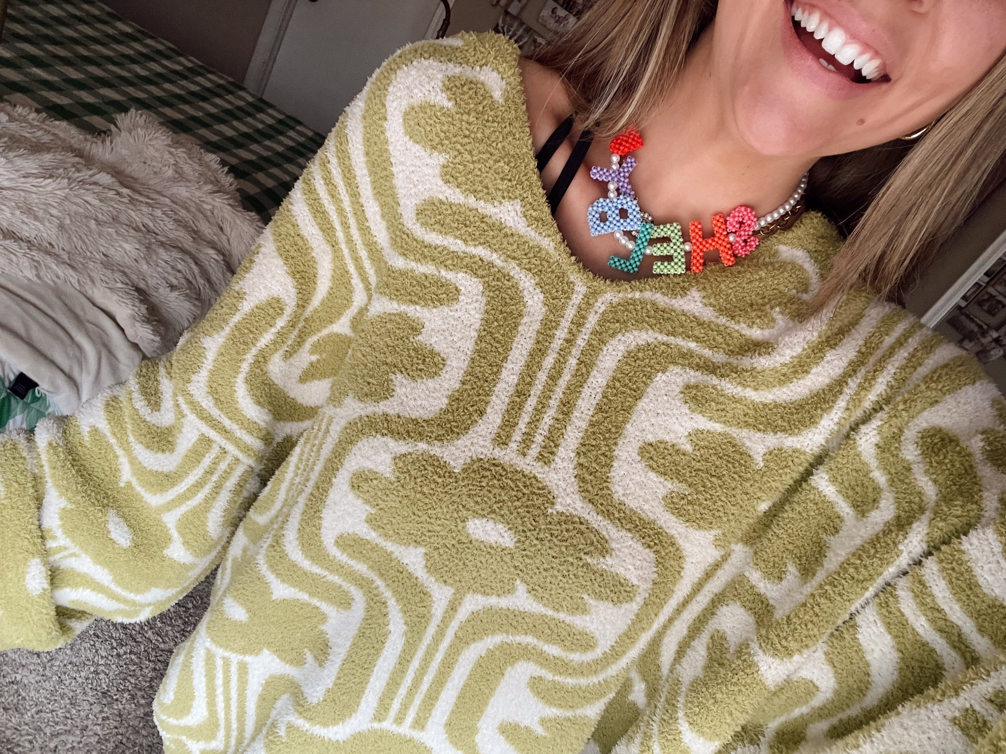  Custom beaded necklace 

#LTKootd