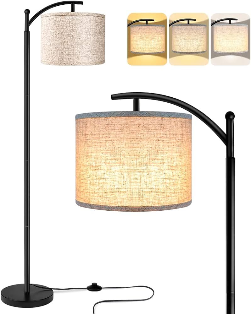 ROTTOGOON Floor Lamp for Living Room with 3 Color Temperatures LED Bulb, Standing Lamp Tall Indus... | Amazon (US)