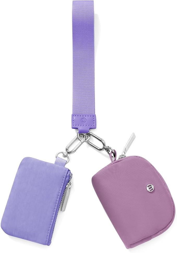 Mum's Memory Mini Zip Around Wristlet Wallet for Women Dual Pouch Wristlet Portable keychain wall... | Amazon (US)