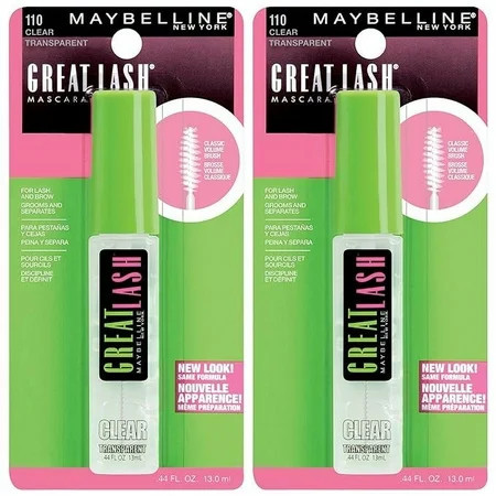 Maybelline Great Lash Washable Clear Mascara Makeup for Eyelashes and Eyebrows 2 Count | Walmart (US)