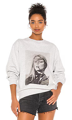 ANINE BING Ramona Sweatshirt AB x TO in Heather Grey from Revolve.com | Revolve Clothing (Global)