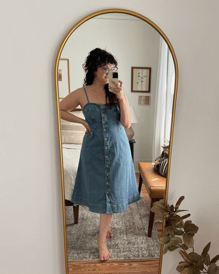 I love a denim dress - and with tortoiseshell and woven raffia or rattan accessories. My fave combo! 

#LTKSeasonal #LTKmidsize #LTKfindsunder50