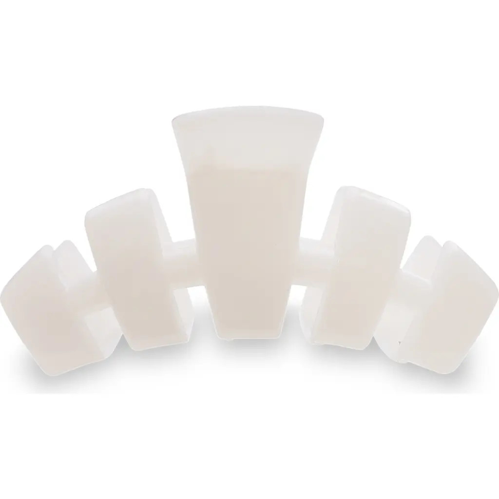 TELETIES Classic Medium Claw Clip in Coconut White at Nordstrom | Nordstrom