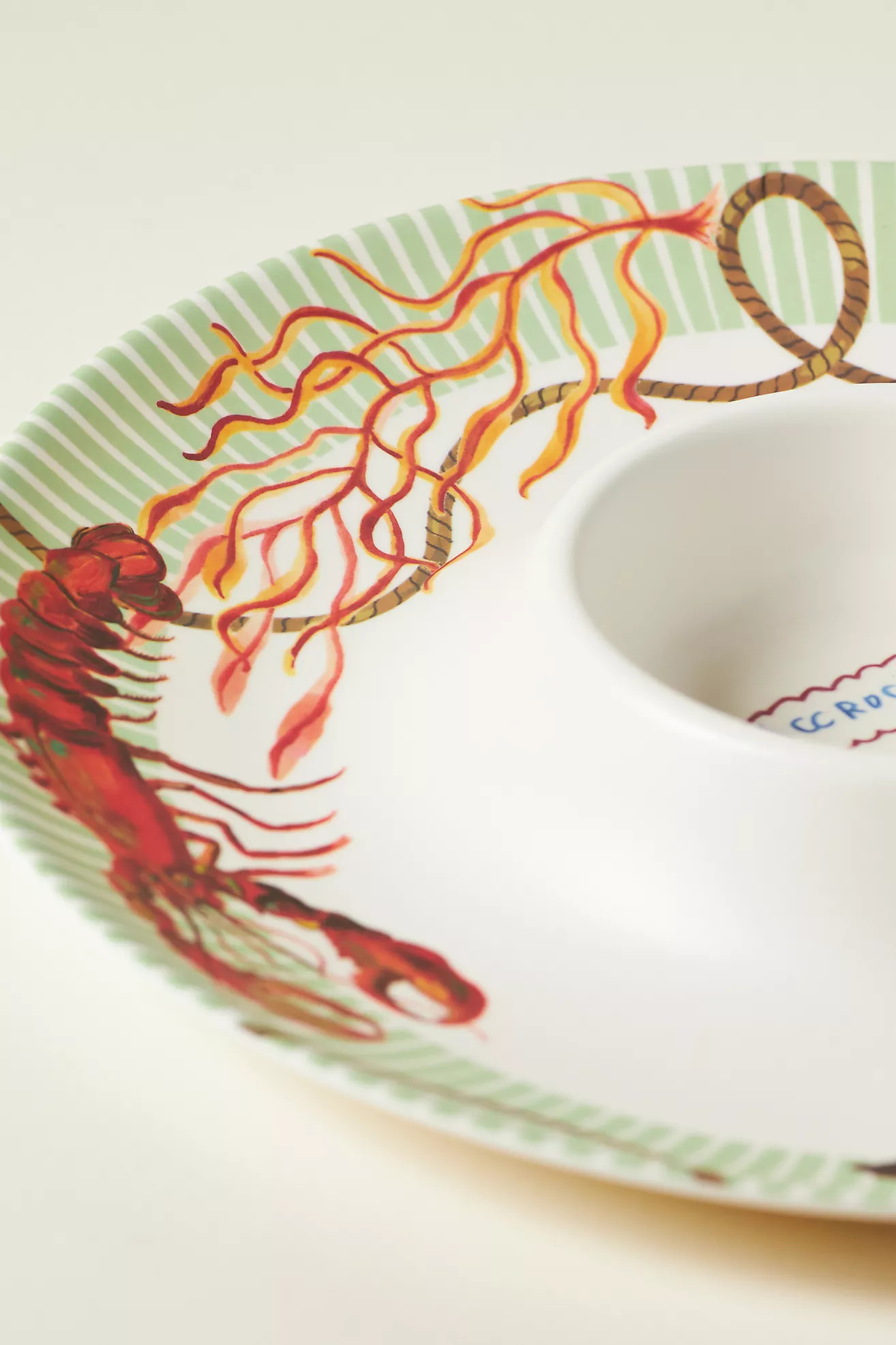 Nathalie Lete By the Sea Melamine Chip & Dip Platter | Anthropologie (US)