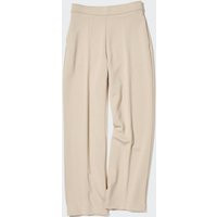 Uniqlo - Straight Leg Stretch Trousers - Beige - S | UNIQLO (UK)