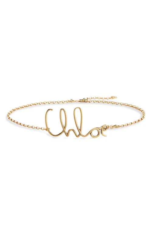 Script Chloé C Chain Belt in 9Dc Vintage Gold at Nordstrom | Nordstrom