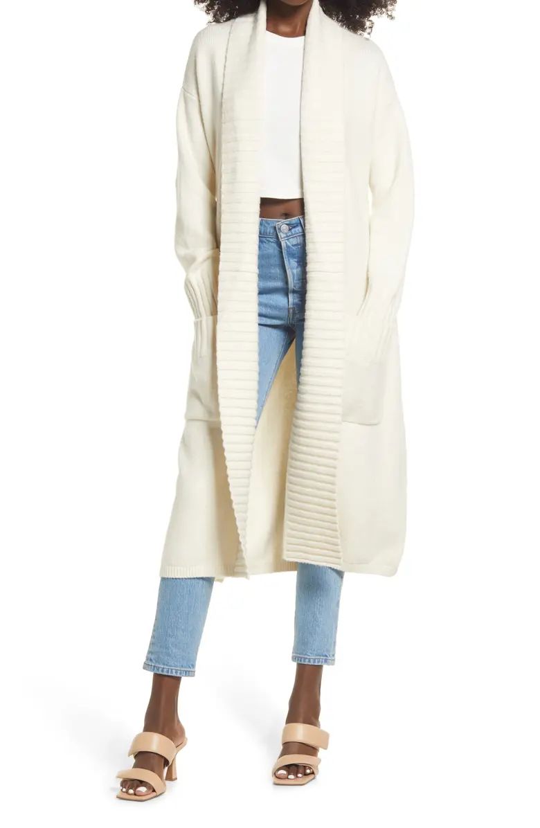 Belted Long Cardigan | Nordstrom Canada