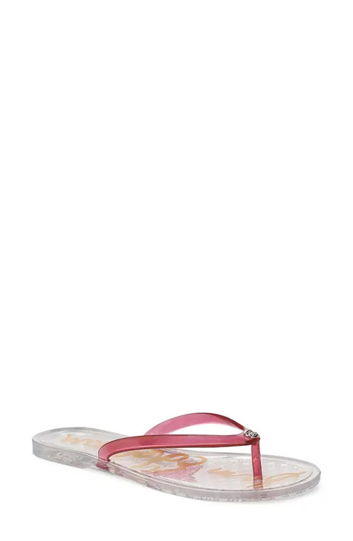 Sam Edelman Dean Flip Flop in Clear Pink at Nordstrom, Size 10 | Nordstrom