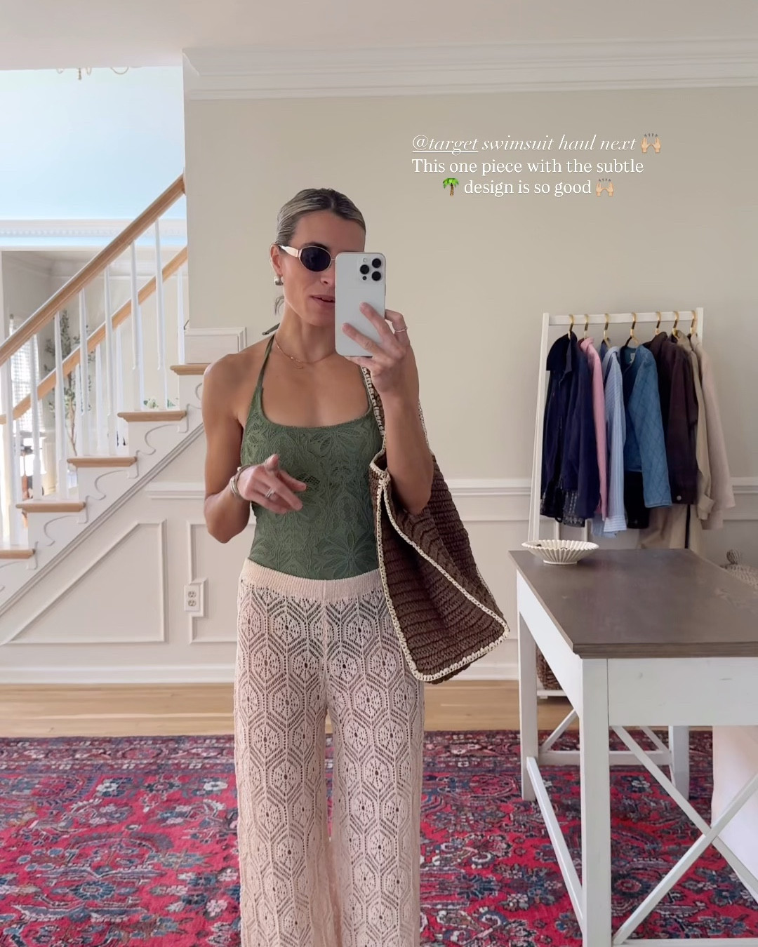 Swimsuit haul! These palm print swimsuits are so good 🙌🏼 full coverage and padded top!
Size small in everything.

@Target #targetpartner #target

#LTKSwim