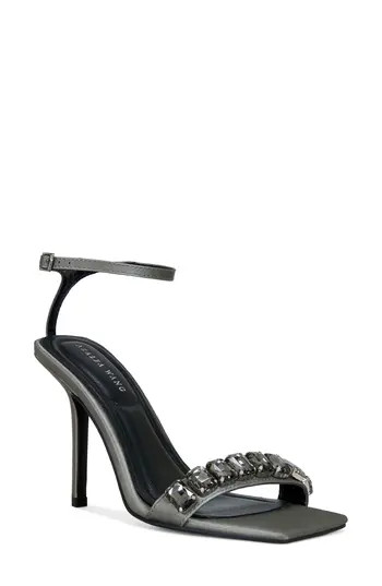AZALEA WANG Periis Ankle Strap Sandal in Grey at Nordstrom Rack, Size 6.5 | Nordstrom Rack
