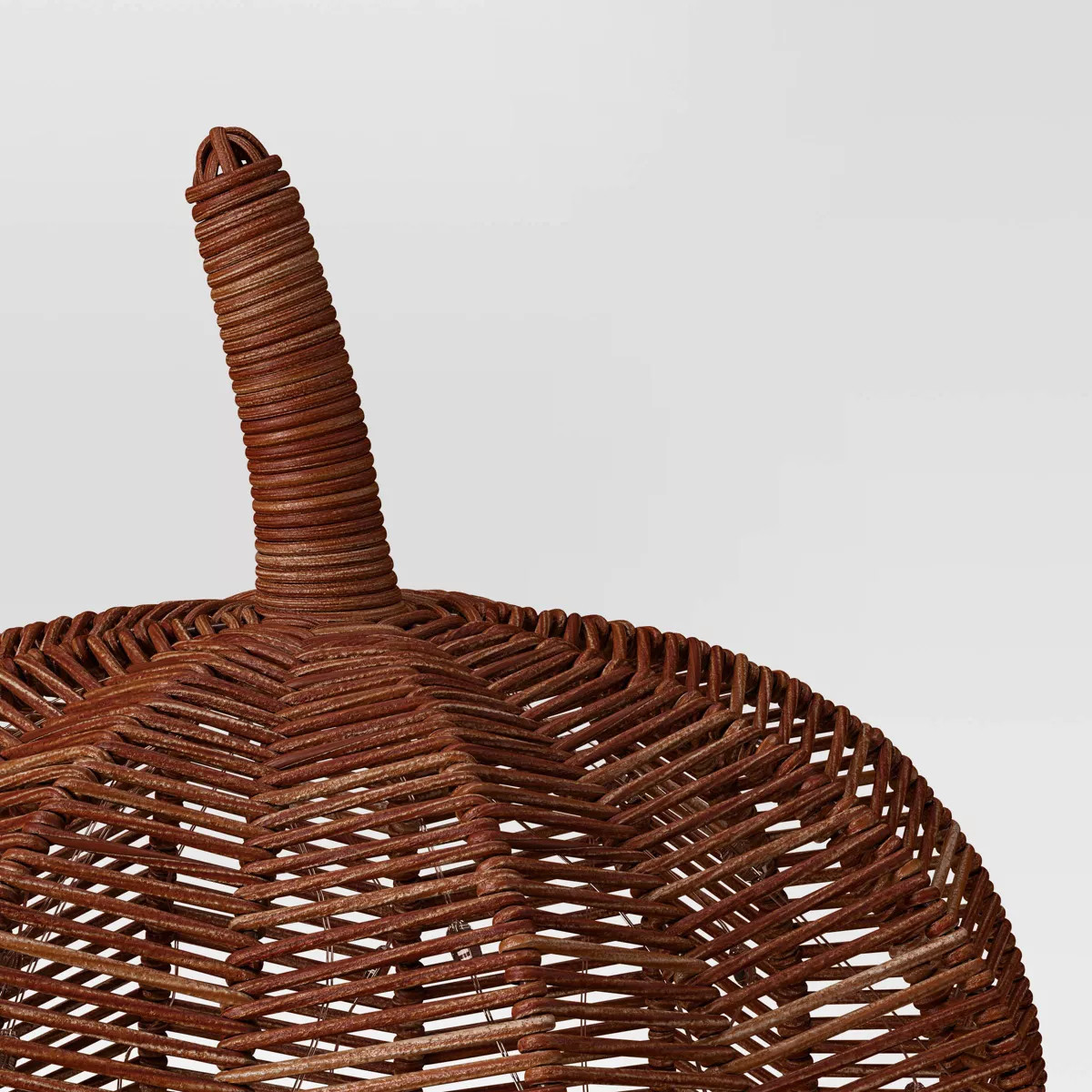 Pre-Lit Tall Rattan Pumpkin Figurine Brown - Threshold™ | Target