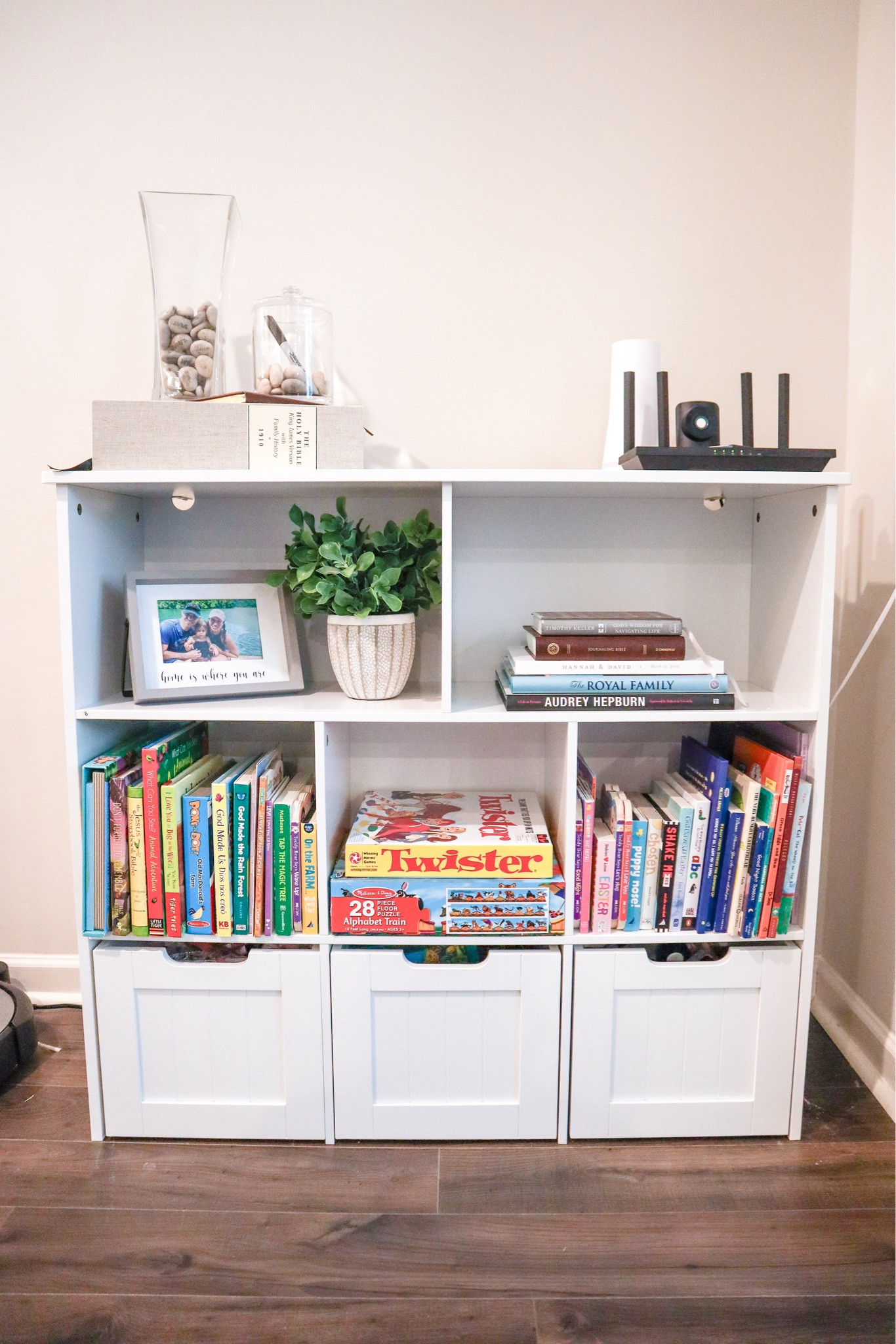 New fav product alert! 🚨 this toy organizer! We LOVE the bins at the bottom because they ROLL making it easy for kids to pull in and out. It also helps clean up faster! Link in bio at our LTK! #toyorganization #athensga #athensorganizer #organization 