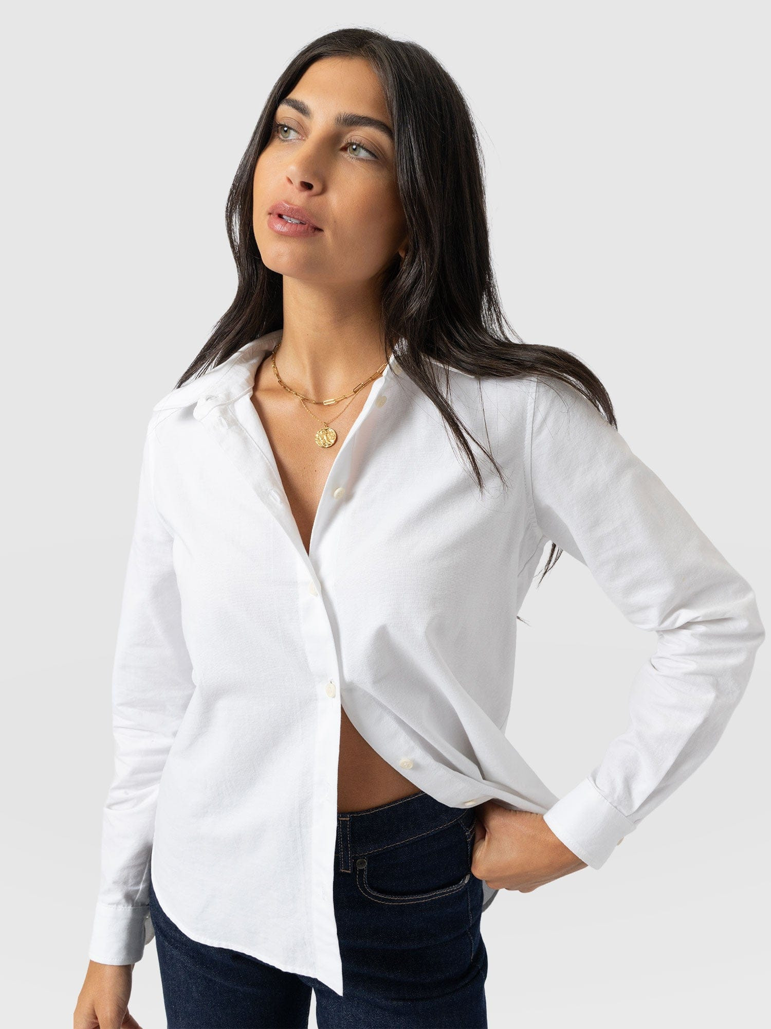 Anneliese Shirt - White | Saint + Sofia