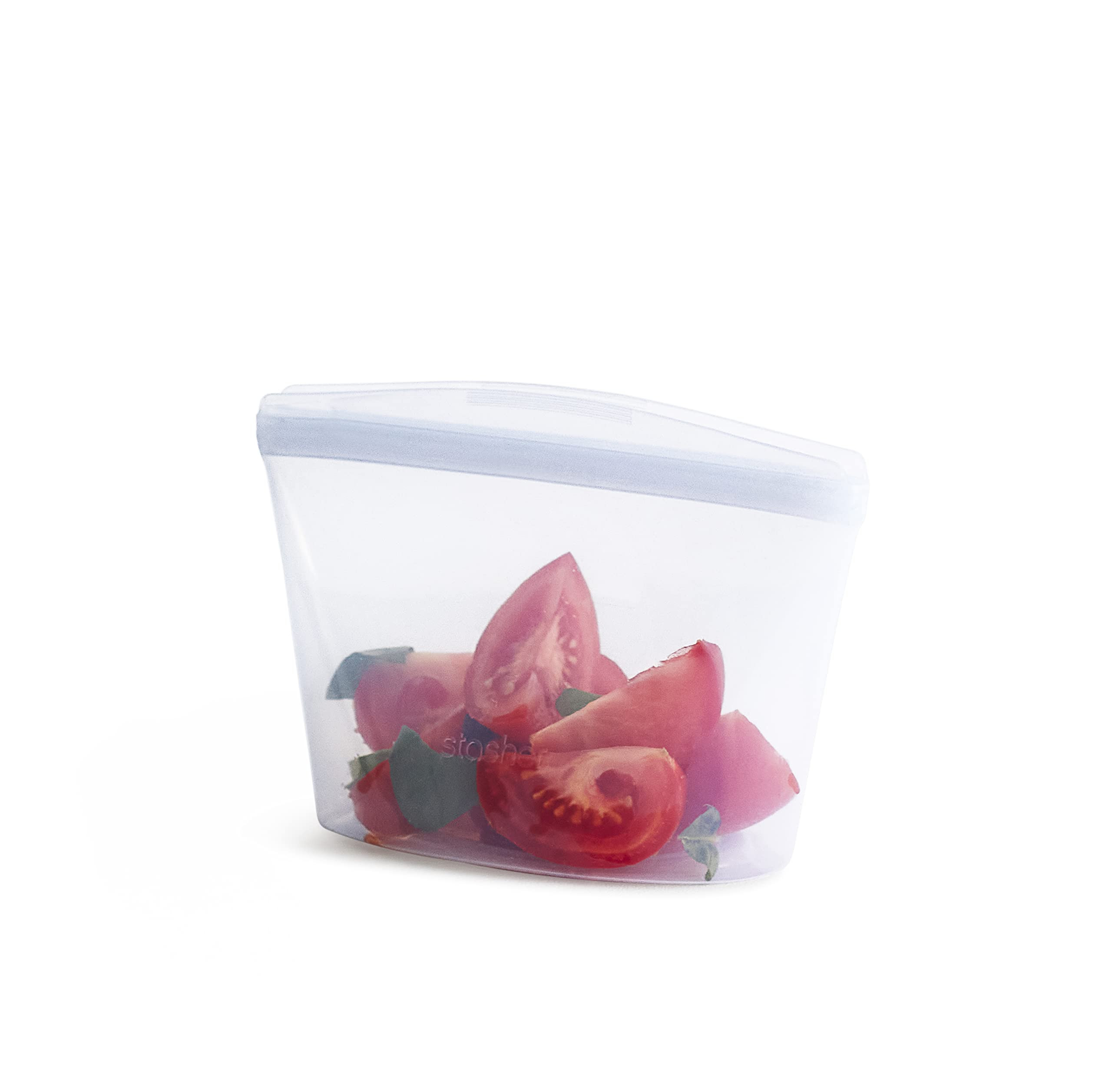 Stasher Premium Silicone Reusable Food Storage Bowl, Clear, Microwave, Sous Vide, Dishwasher, Ove... | Amazon (US)