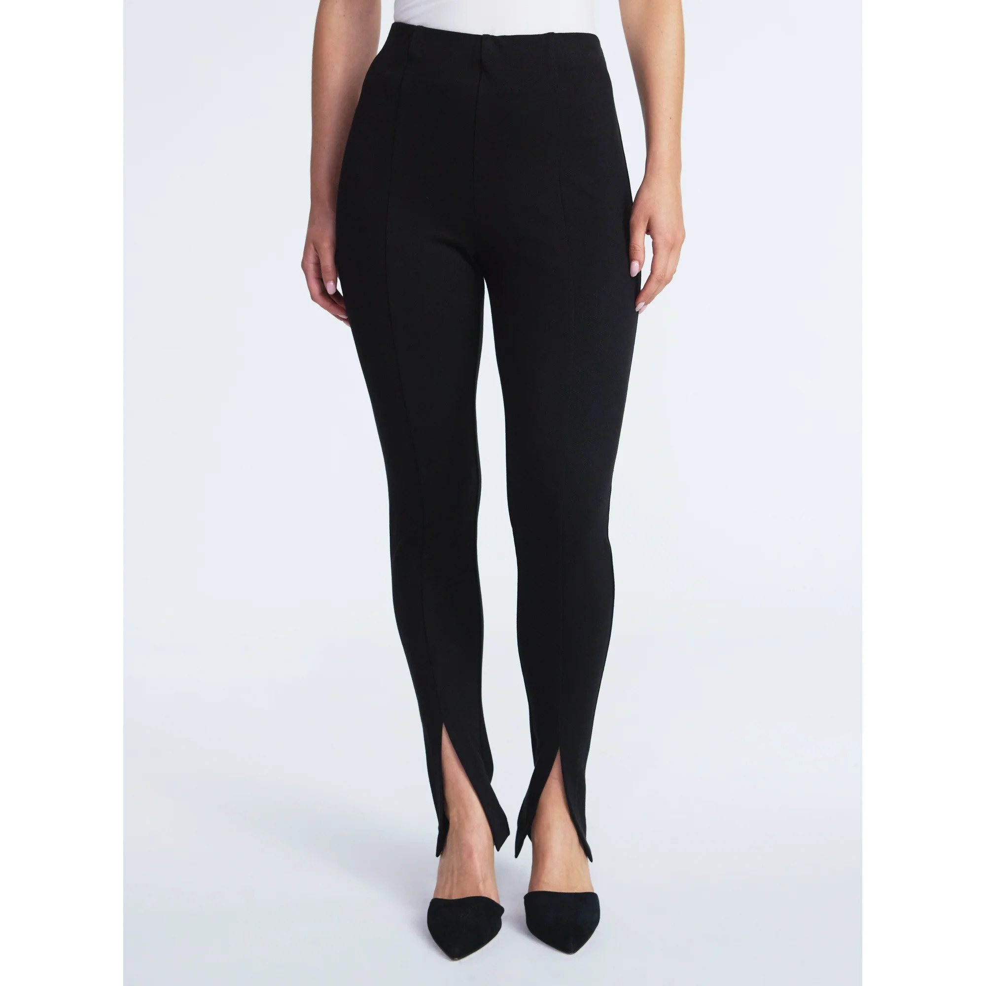 Scoop Women’s and Women’s Plus Pull On Slim Fit Ponte Pants, Sizes XS-4X | Walmart (US)