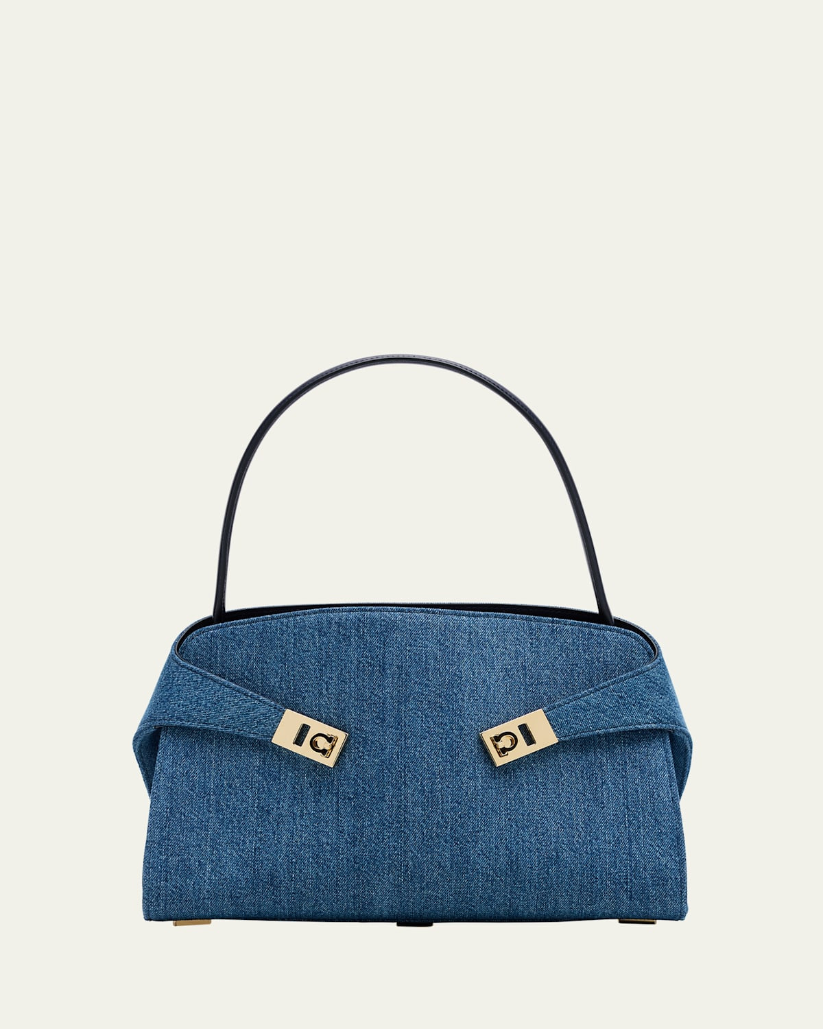 Hug Washed Denim Shoulder Bag | Bergdorf Goodman