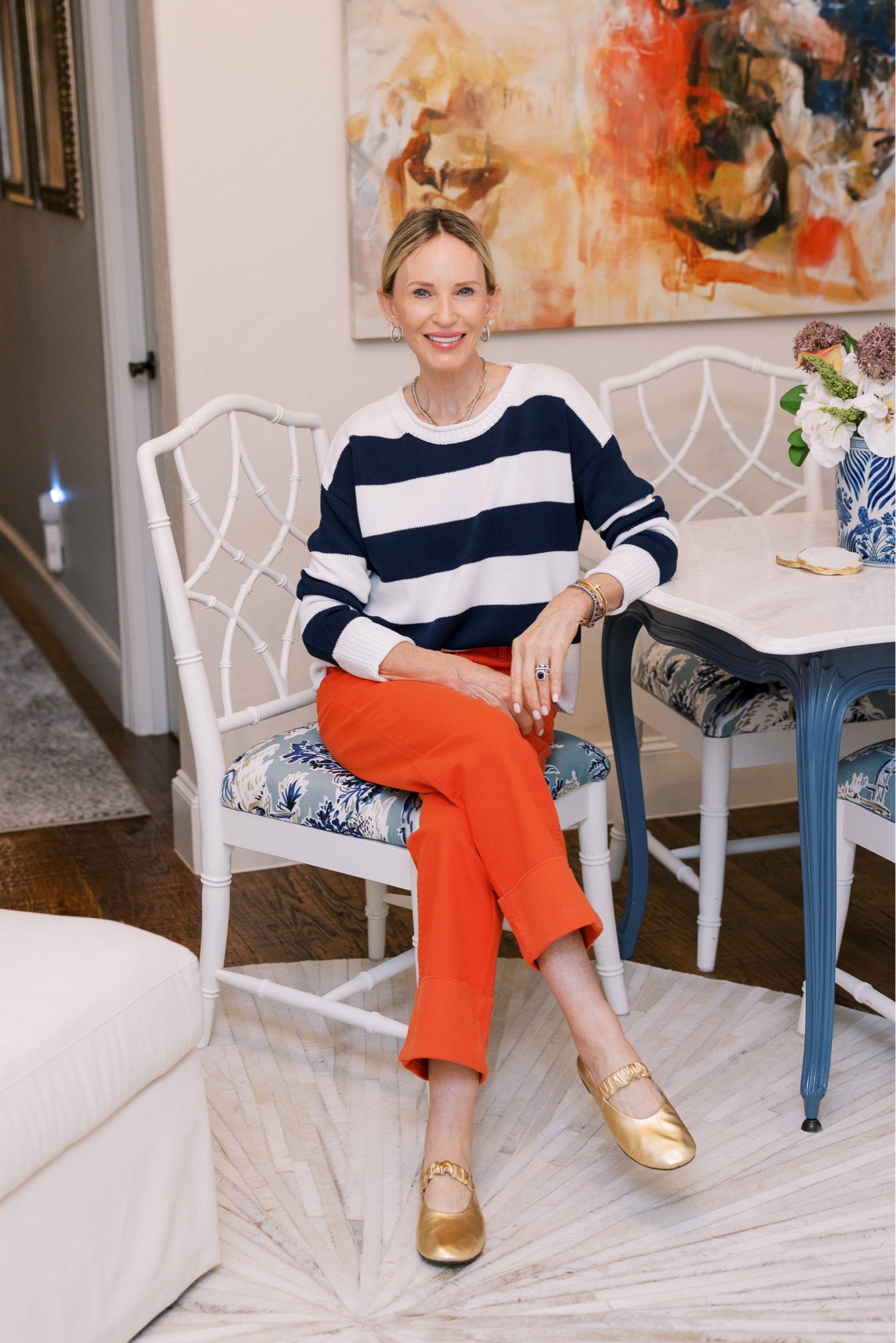 This darling navy and white rugby sweater is perfect for early fall!
Jeans are on sale PLUS additional 15% off with code: FVMEGAN15

#LTKOver40 #LTKStyleTip #LTKSaleAlert