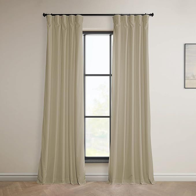 HPD Half Price Drapes Heritage Plush Velvet Curtains for Bedroom & Living Room 50 X 108, VPYC-161... | Amazon (US)