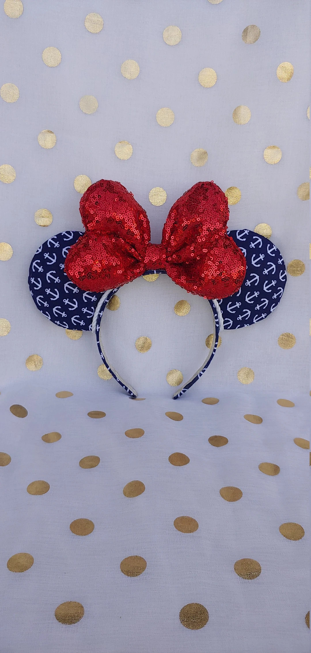 Disney Cruise Ears, Nautical Disney Cruise Minnie Ears, Cruise Ship Ears, Minnie Cruise ship Ears | Etsy (US)
