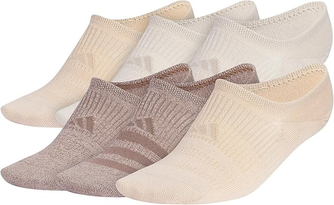 adidas Women's Superlite 3.0 6-Pack Super No Show, Athletic Socks, Invisible Ultra Low-Profile, C... | Amazon (US)