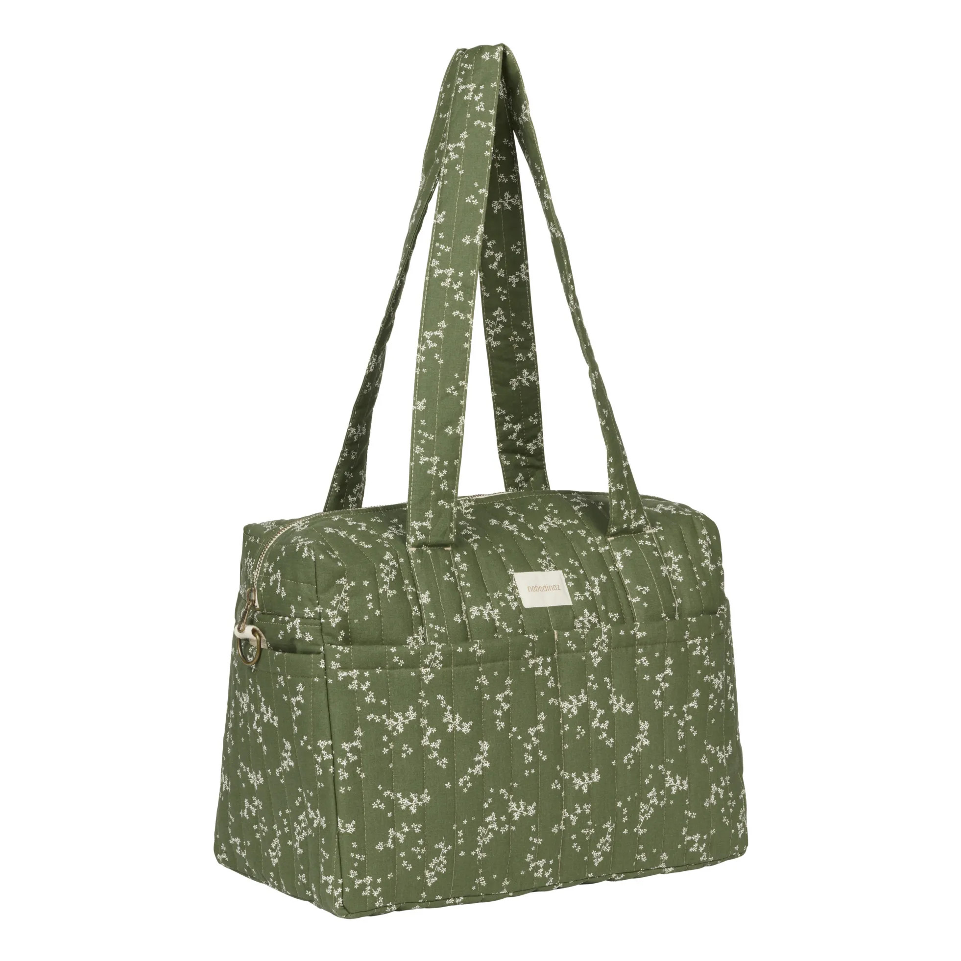 Stories diaper bag in organic cotton | Green | Smallable