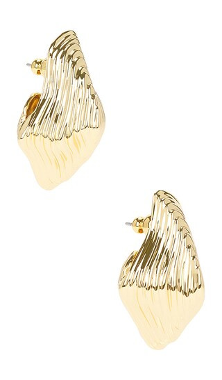 Relic Earring in Shiny Brass | Revolve Clothing (Global)