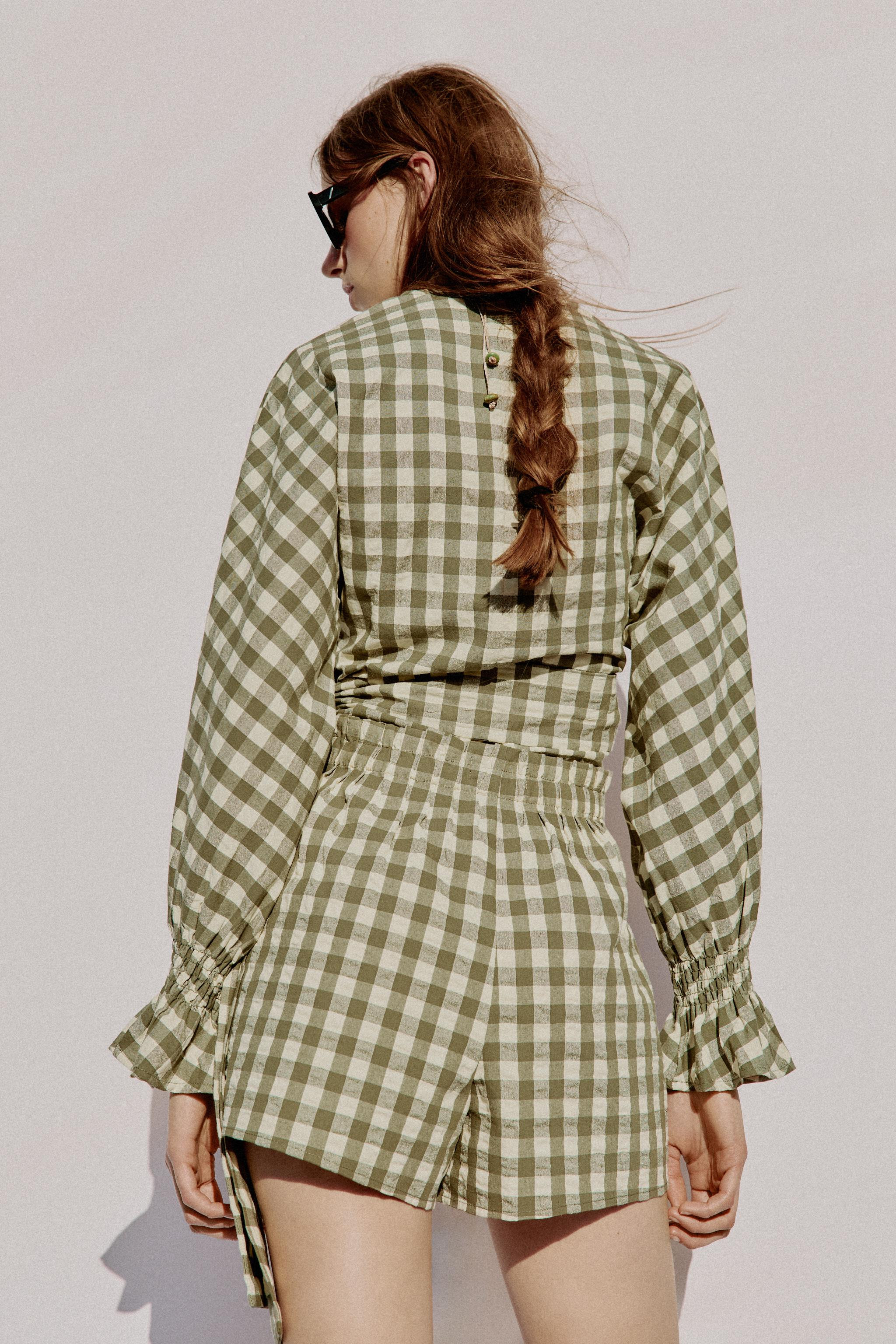 GINGHAM SHORTS | Zara US