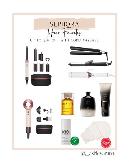 Sephora sale hair favorites up to 20% off with code: YAYSAVE

Hair, shampoo, conditioner, beauty, dyson airwrap, dyson dryer, ghd, hair tools, curling iron

#LTKsalealert #LTKxSephora #LTKbeauty