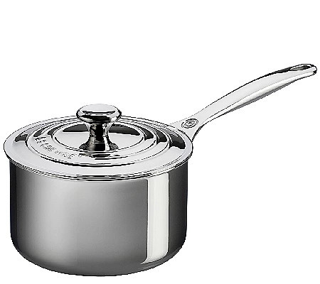Le Creuset Stainless Steel 2-qt Saucepan with Lid | QVC