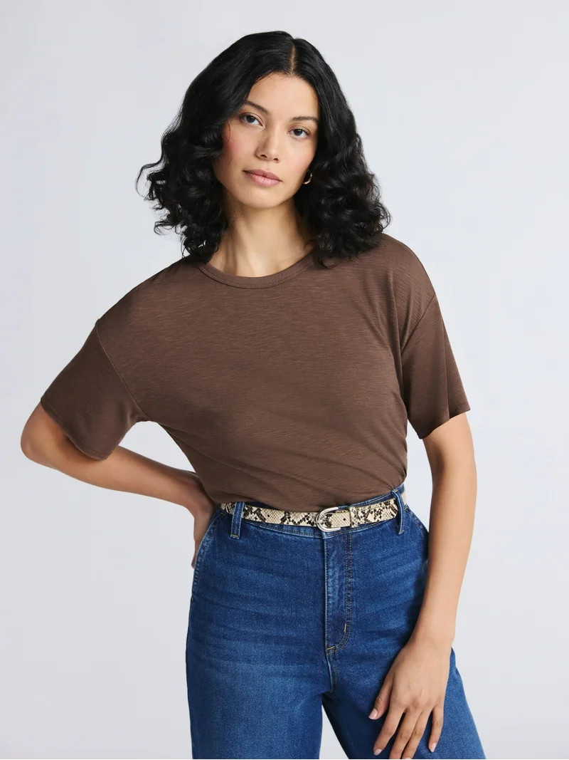 Sofia by Sofia Vergara Women's Sofia Tee with Short Sleeves, Sizes XS-XXXL | Walmart (US)