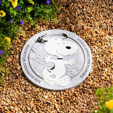 The Dancing Snoopy Stepping Stone - Hammacher Schlemmer | Hammacher Schlemmer